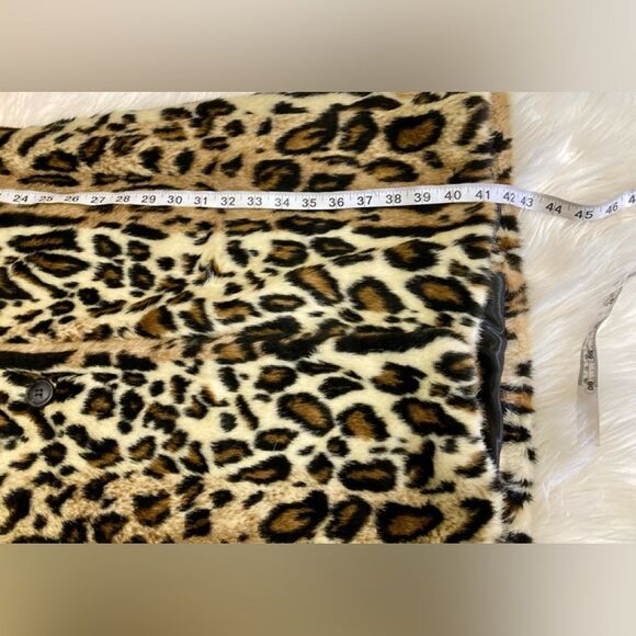 Free People x Anna Sui Faux Leopard Coat XS - Picture 5 of 9